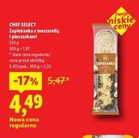 Zapiekanka z mozzarellą i pieczarkami