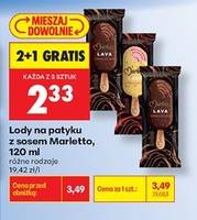 Lody na patyku z sosem