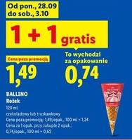 Rożek czekoladowy lub truskawkowy
