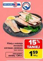 Filety z mintaja mrożone bez skóry