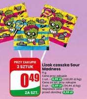 Lizak czaszka Sour Madness