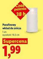Parafinowy wkład do znicza