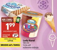 Lody Kostka Śnieżna lub lody Kubek
