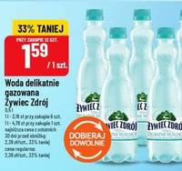 Woda delikatnie gazowana Żywiec Zdrój