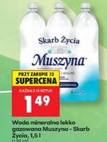 Woda mineralna lekko gazowana