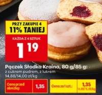 Pączek z cukrem pudrem