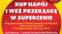 Zestaw napój energetyczny Red Bull 250 ml + przekąska kebab 120 g