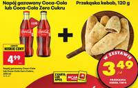 Zestaw napój gazowany coca-cola lub coca-cola zero cukru 200 ml + przekąska kebab 120 g