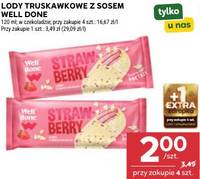 Lody truskawkowe z sosem