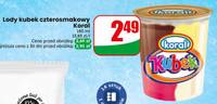 Lody kubek czterosmakowy