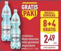 Woda mineralna niegazowana lekko gazowana