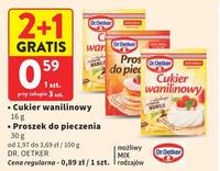 Cukier wanilinowy lub Proszek do pieczenia