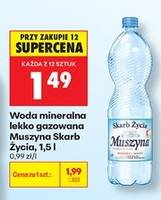 Woda mineralna lekko gazowana Muszyna Skarb Życia