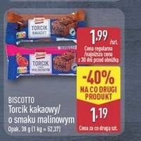 Torcik kakaowy/o smaku malinowym
