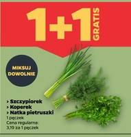 Koper, natka pietruszki, szczypiorek
